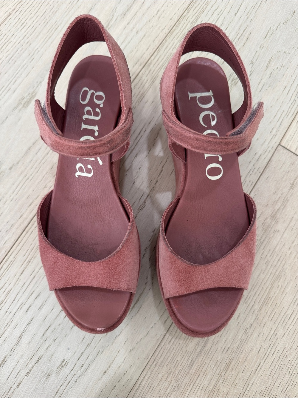 Pedro Garcia Rose Suede Open-Toe Ankle-Strap Sandals